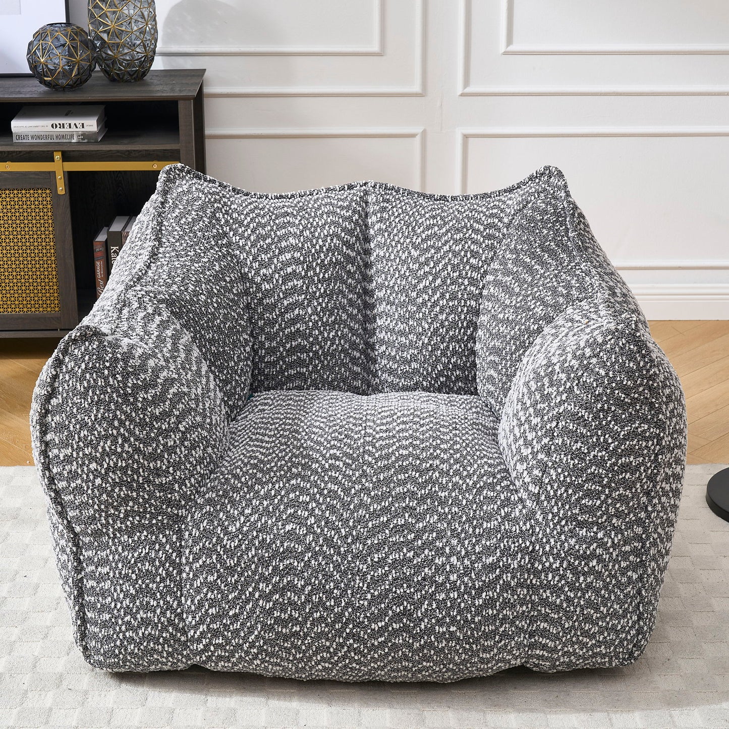 Comfortable Chenille Sofa Chairs With Highly Resilient Foam For Living Rooms And Bedrooms