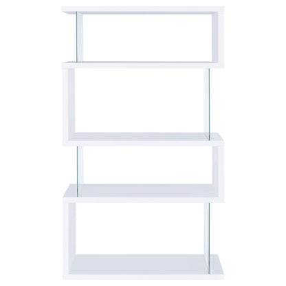 Elias - 4 Shelf Bookshelf With Zigzag Design