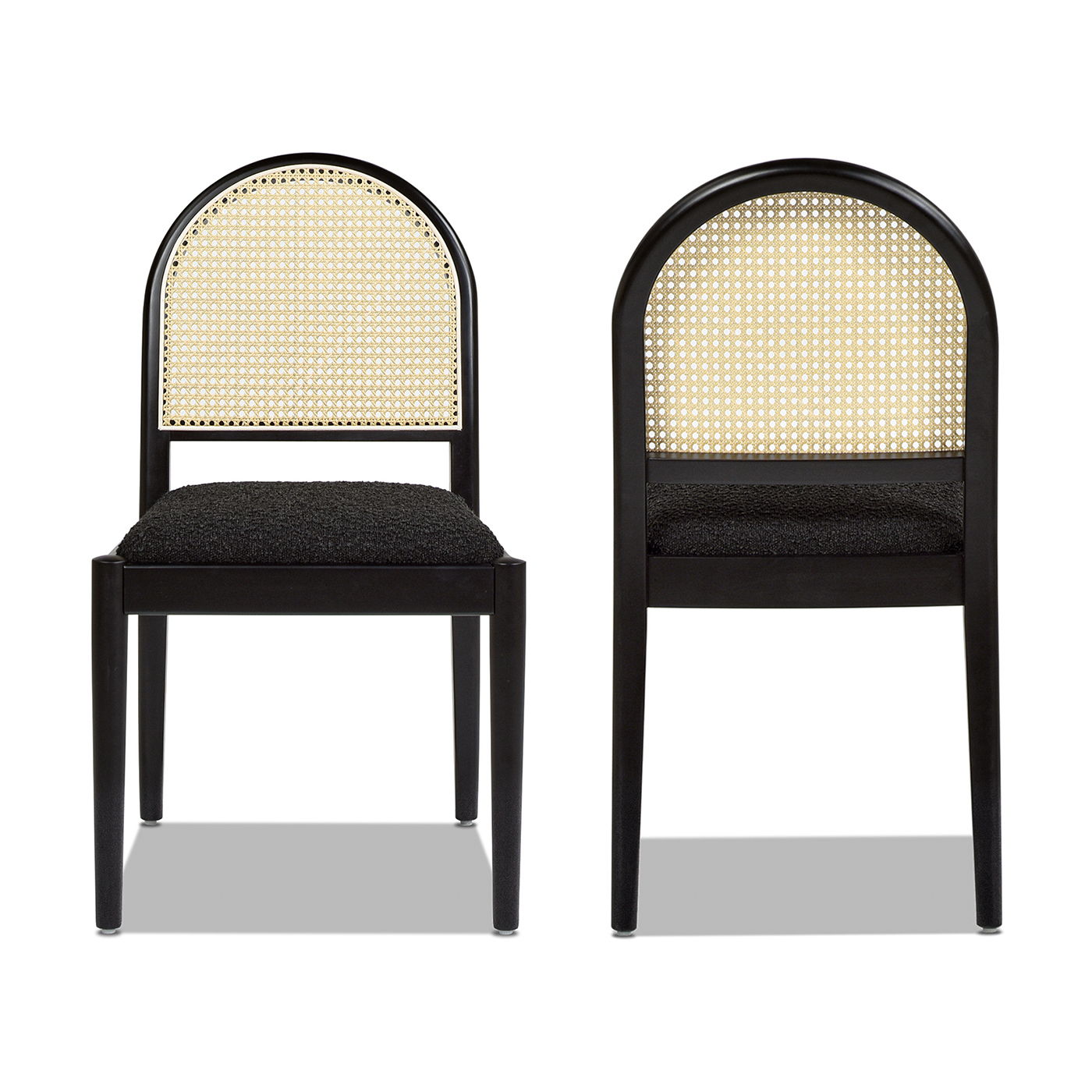 Panama - Curved Cane Side Dining Chair (Set of 2)