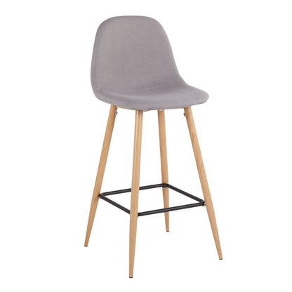 Pebble - Mid Century Modern Barstool (Set of 2)