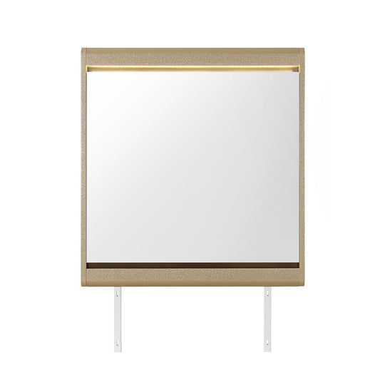Gigi - Mirror With LED Lights, Large Scale Design For Dressers - Gold