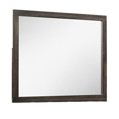 Monica - Mirror With Clean Lines - Dark Oak
