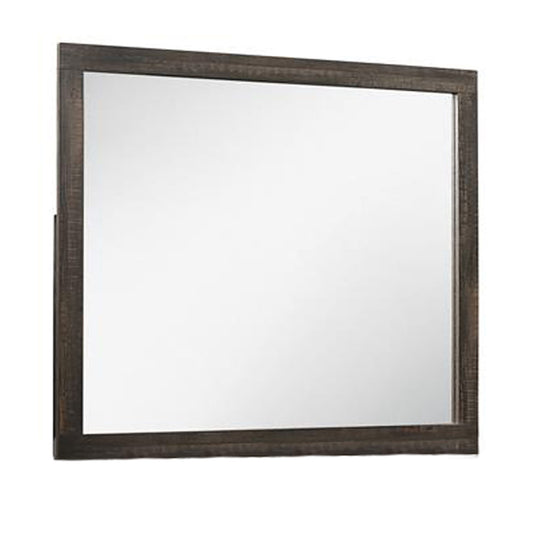 Monica - Mirror With Clean Lines - Dark Oak