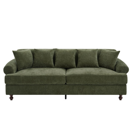 3 Seater Sofa For Living Room - Green