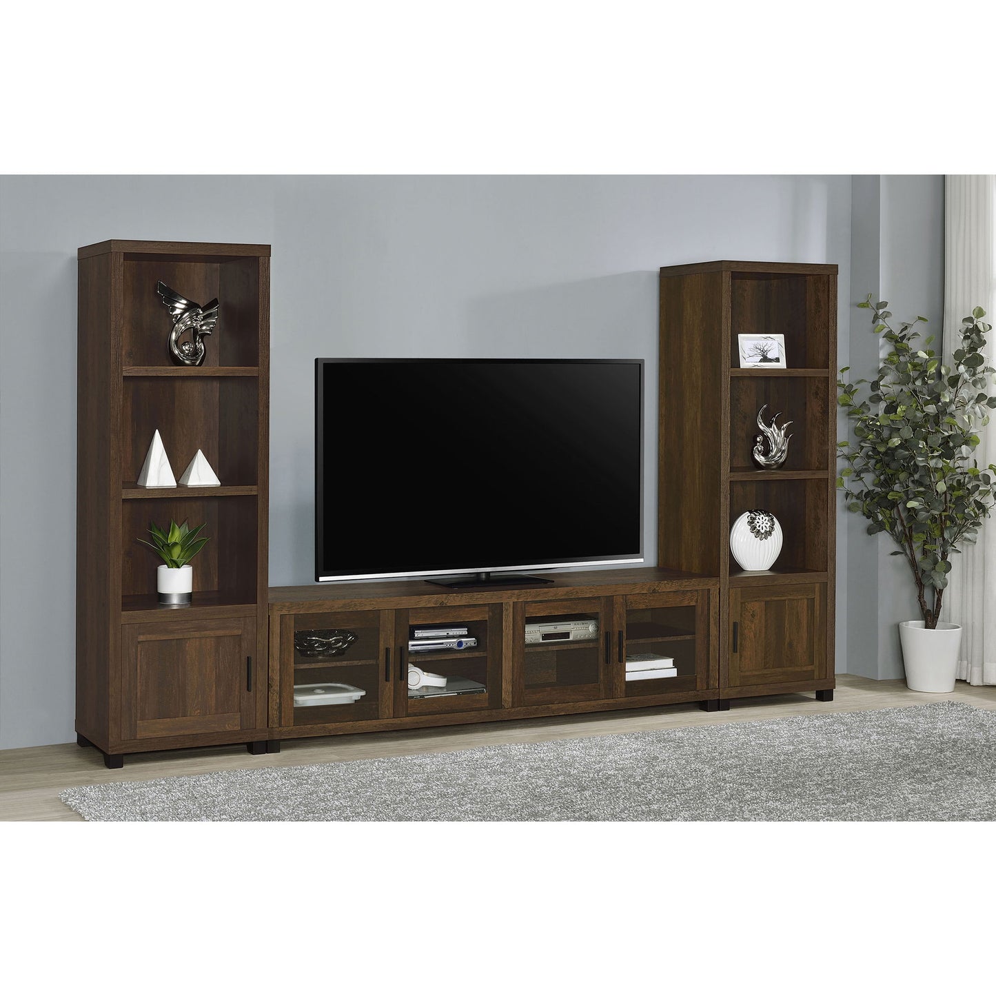 Heron - 3 Piece Entertainment Center With Adjustable Shelving