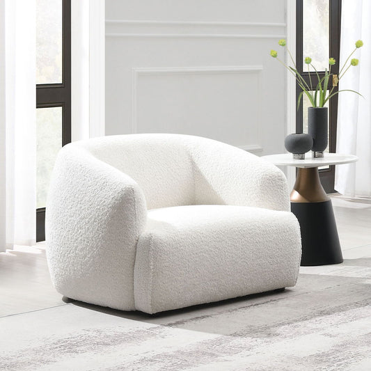 Lucifer - Chair - White Shimmer Chenille