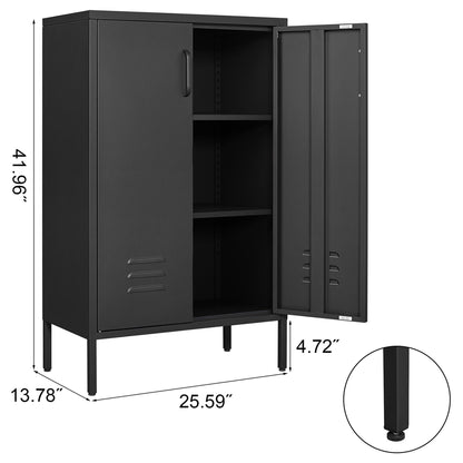 Suitable For Steel Storage Cabinets In Living Rooms, Kitchens, And Bedrooms, 2 Door Miscellaneous Storage Cabinet, Garage Tool Storage Cabinet, And Office File Cabinet 2 Movable Partitions