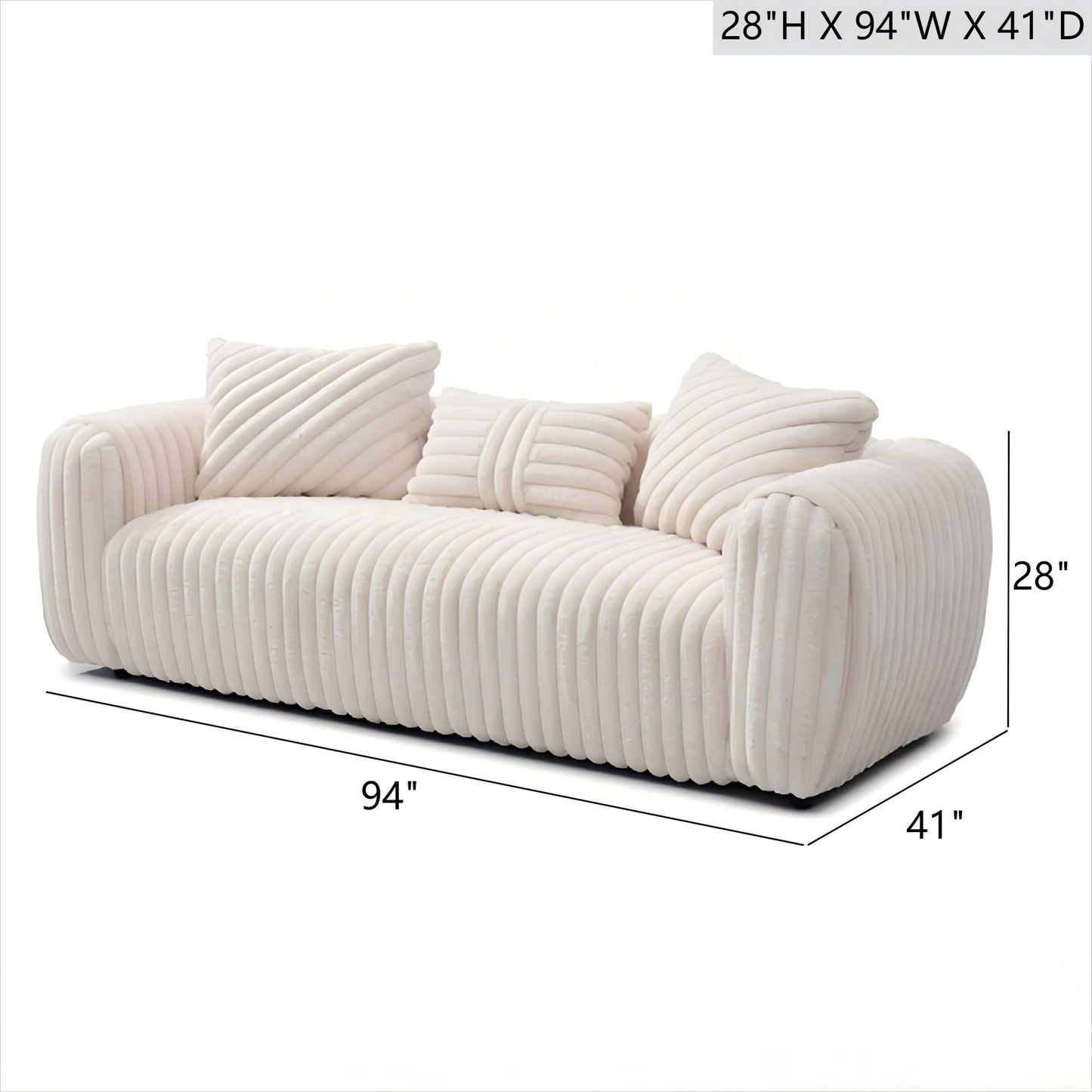 Cancun - Sofa - White