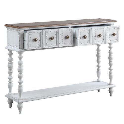 Bence - Console Table - White