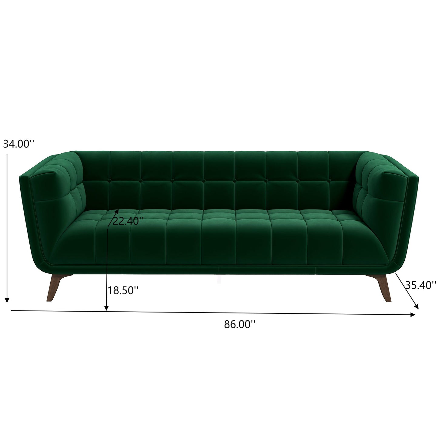 Addison - Mid-Century Modern Design Tufted Sofa