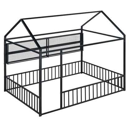 House Frame With Fence And Shelves