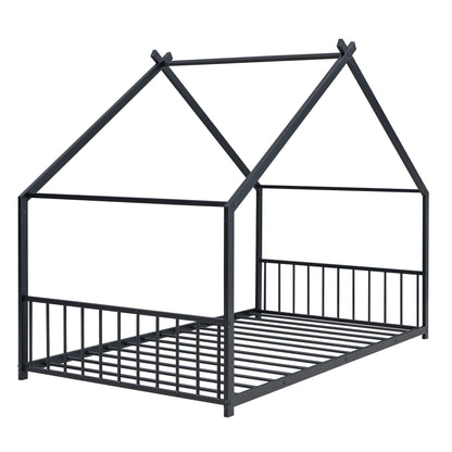 Metal House Bed