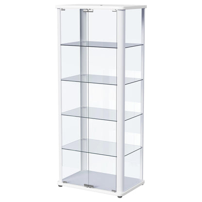 Nevra - 4 Shelf Display LED Curio Cabinet