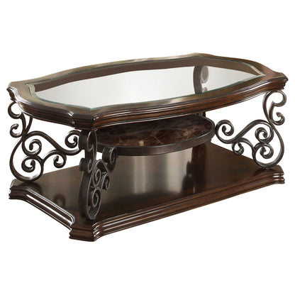 Arrize - Coffee And End Table Set With Scroll Legs