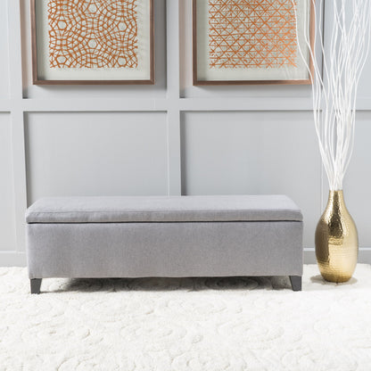 Contemporary Storage Ottoman Bench With Upholstery