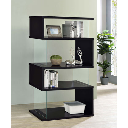 Elias - 4 Shelf Bookshelf With Zigzag Design