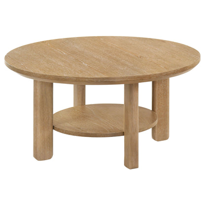 Crispin - Round Table With Lower Shelf