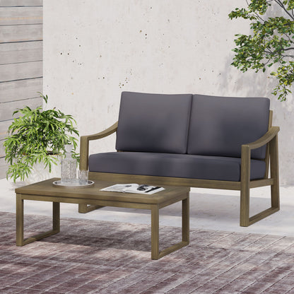 4 Person Outdoor Seating Group With Water Resistant Cushions