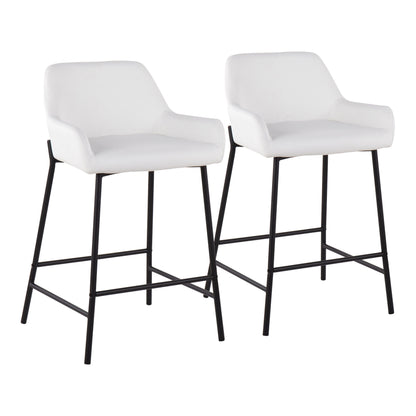 Daniella - Contemporary Fixed Height Counter Stool (Set of 2)