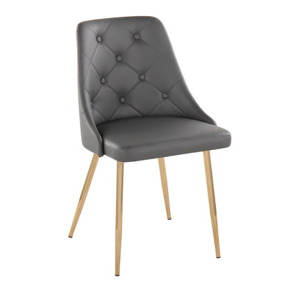 Marche - Contemporary Dining Chair With Metal Legs (Set of 2)