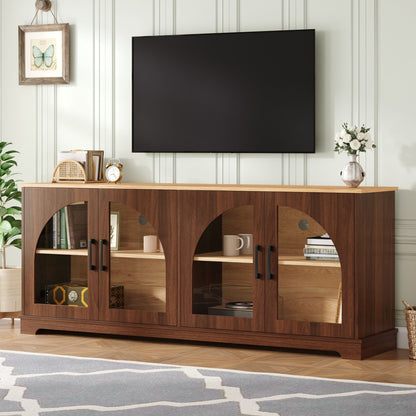 TV Stand With Semi Arched Doors