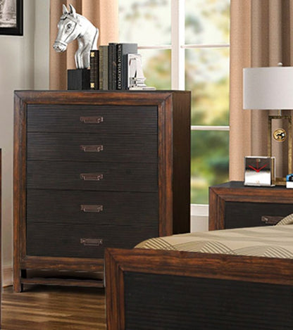 Branson - 5 Drawer Chest, Two Tone - Brown