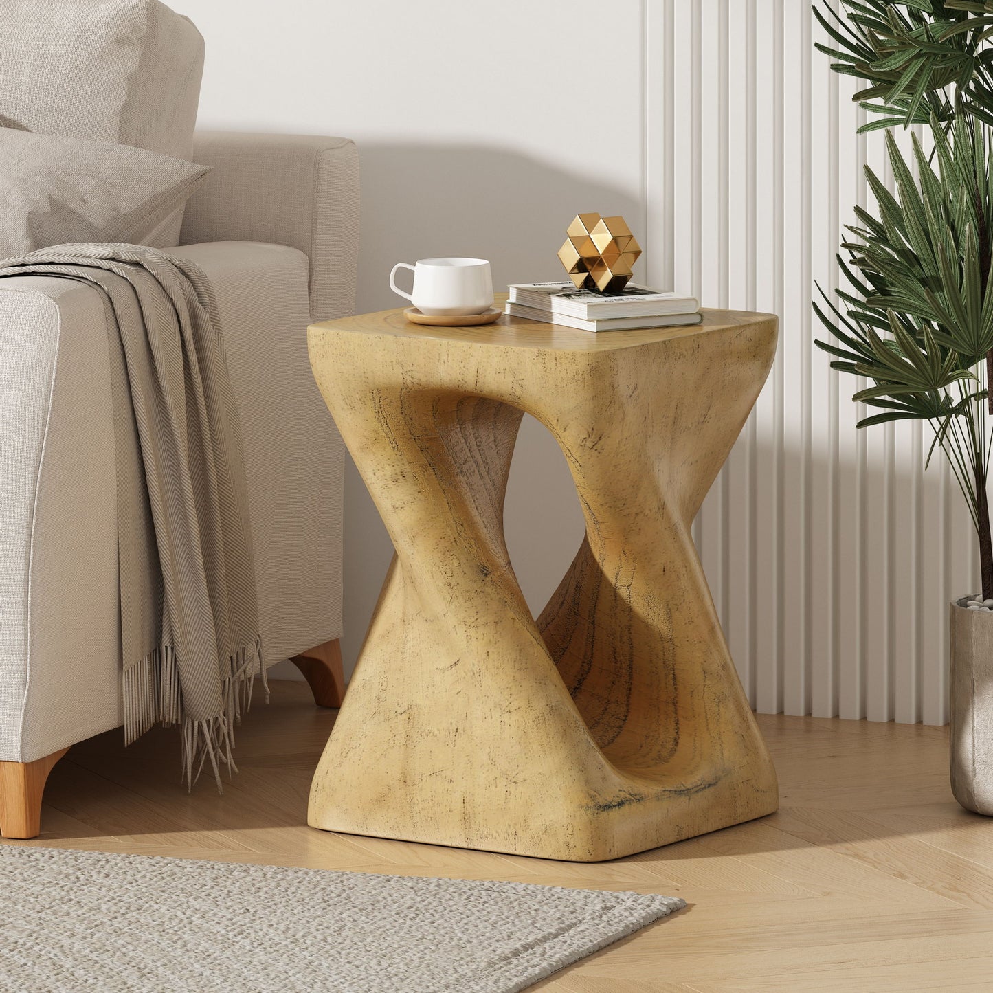 Twist Shape Side Table