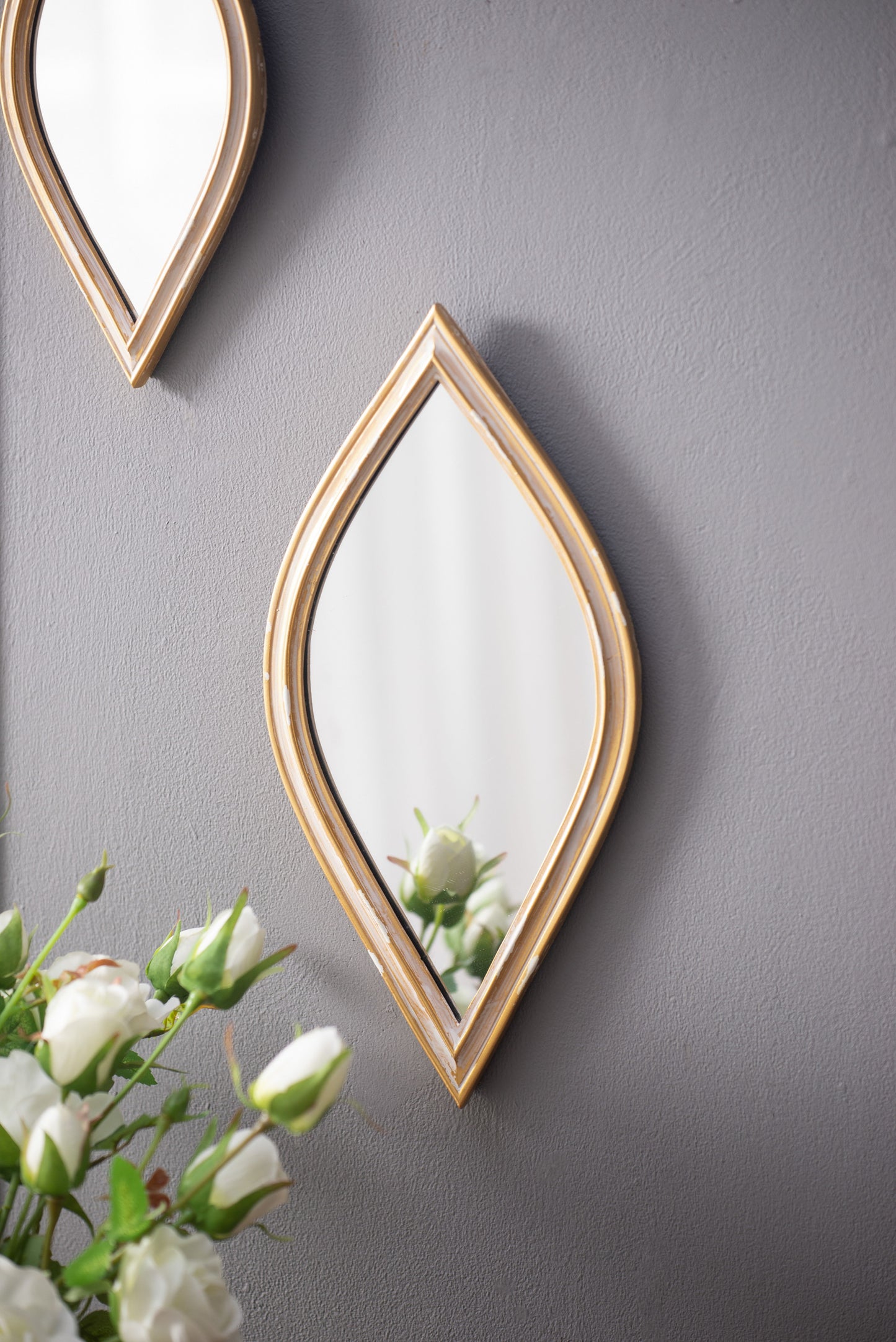 Small Decorative Mirror For Wall Decor, 2 Pieces Wall Accent
