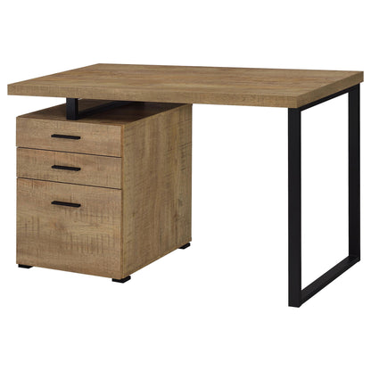 Trowbridge - 3 Drawer Office Desk - Mango Color
