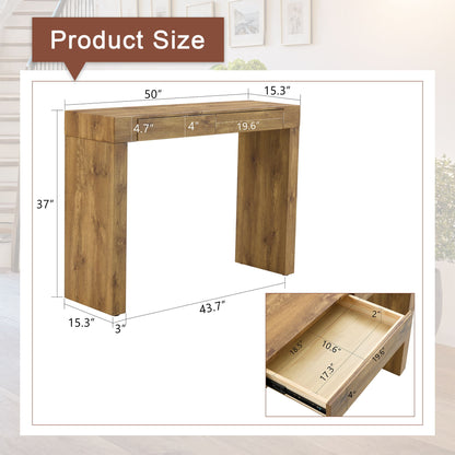 Elegant Bar Table With 2 Drawers