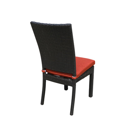 Balcones - Outdoor Wicker Dining Chairs With Cushions (Set of 8)