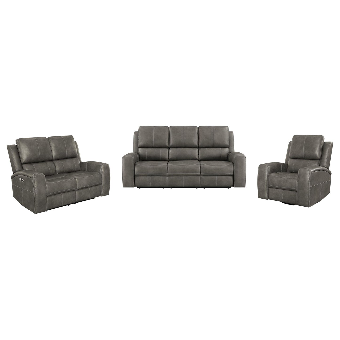 Boyce - Triple Power Reclining Sofa Set With Independent Headrest
