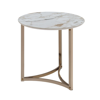 Aziz - Sintered Stone Top Round Coffee Table