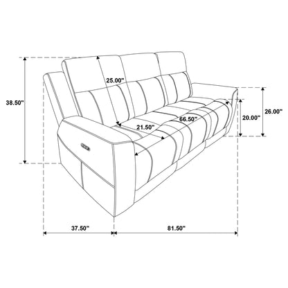 Patrick - Power Reclining Sofa With Dual Recliners