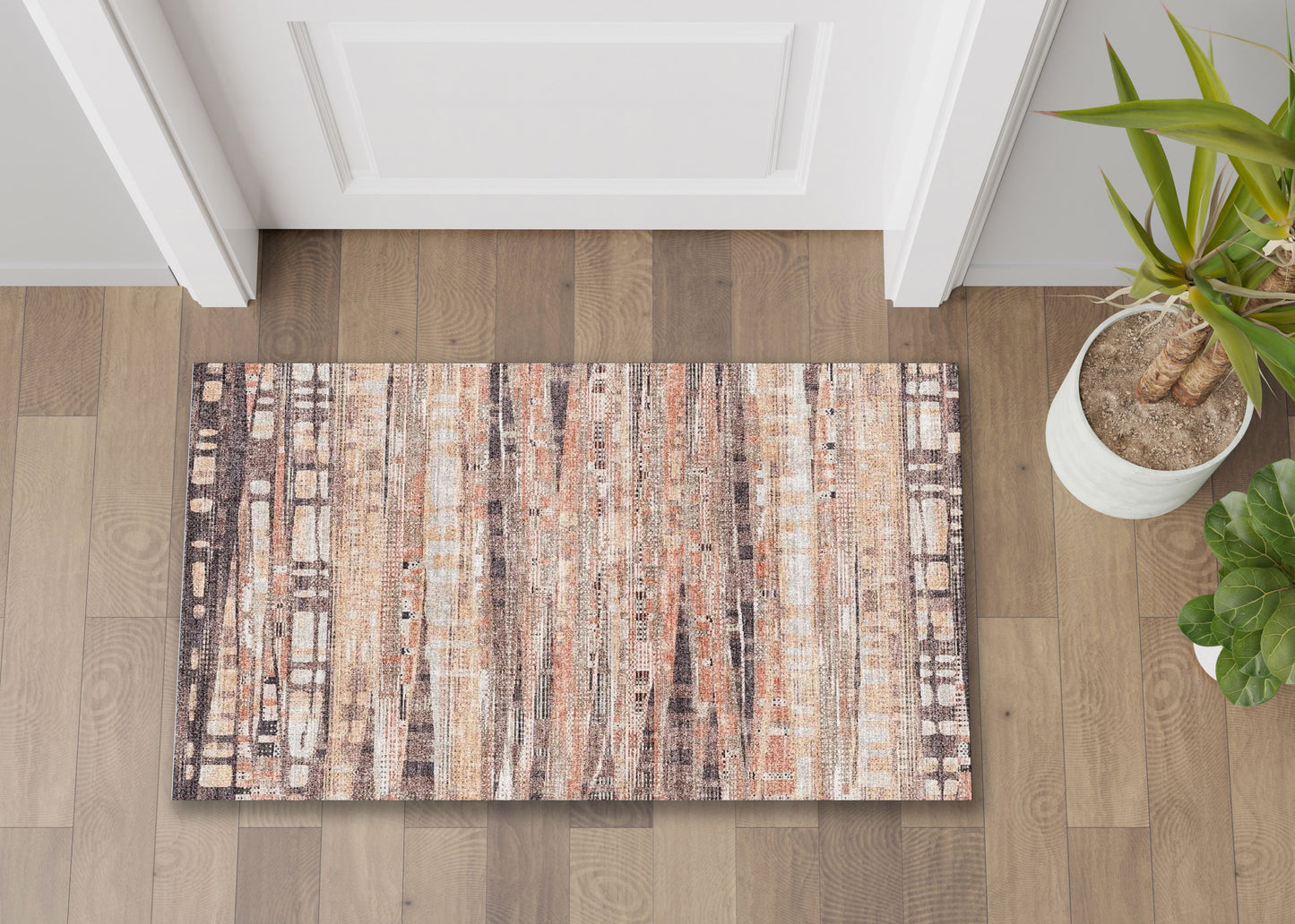 Fenix - Accent Rug - Cream / Brown