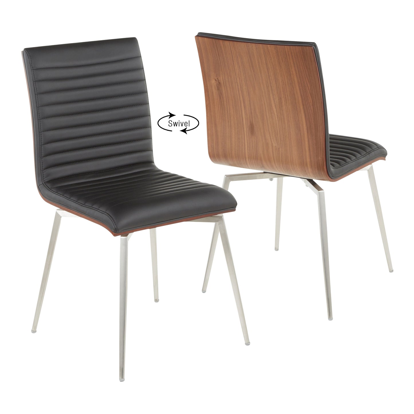 Mason - Contemporary Dining Chair (Set of 2) With Swivel