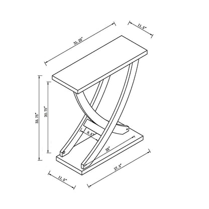 Console Table For Hallway Curved Design Entryway Console Table