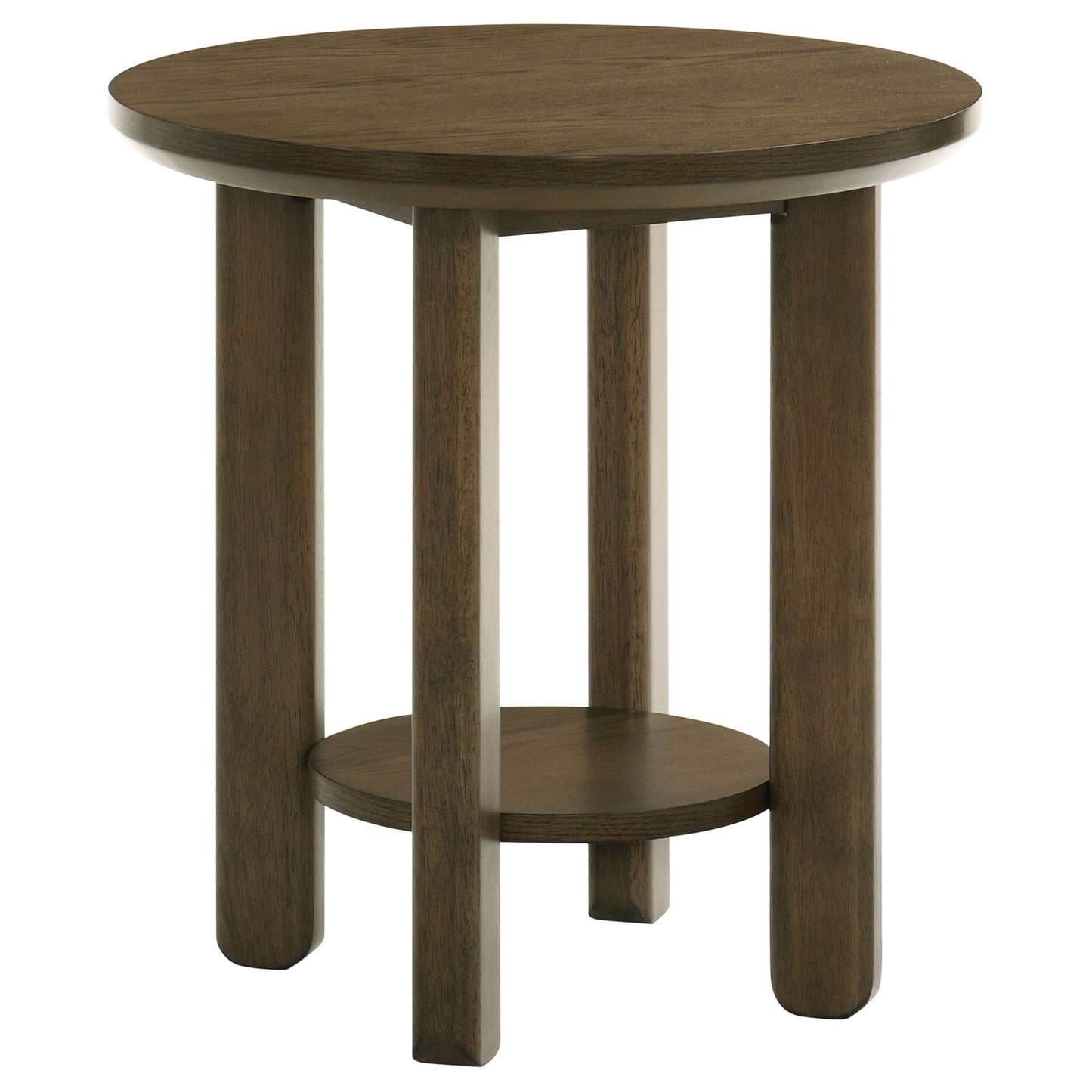 Crispin - Round Table With Lower Shelf