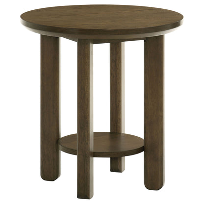 Crispin - Round Table With Lower Shelf