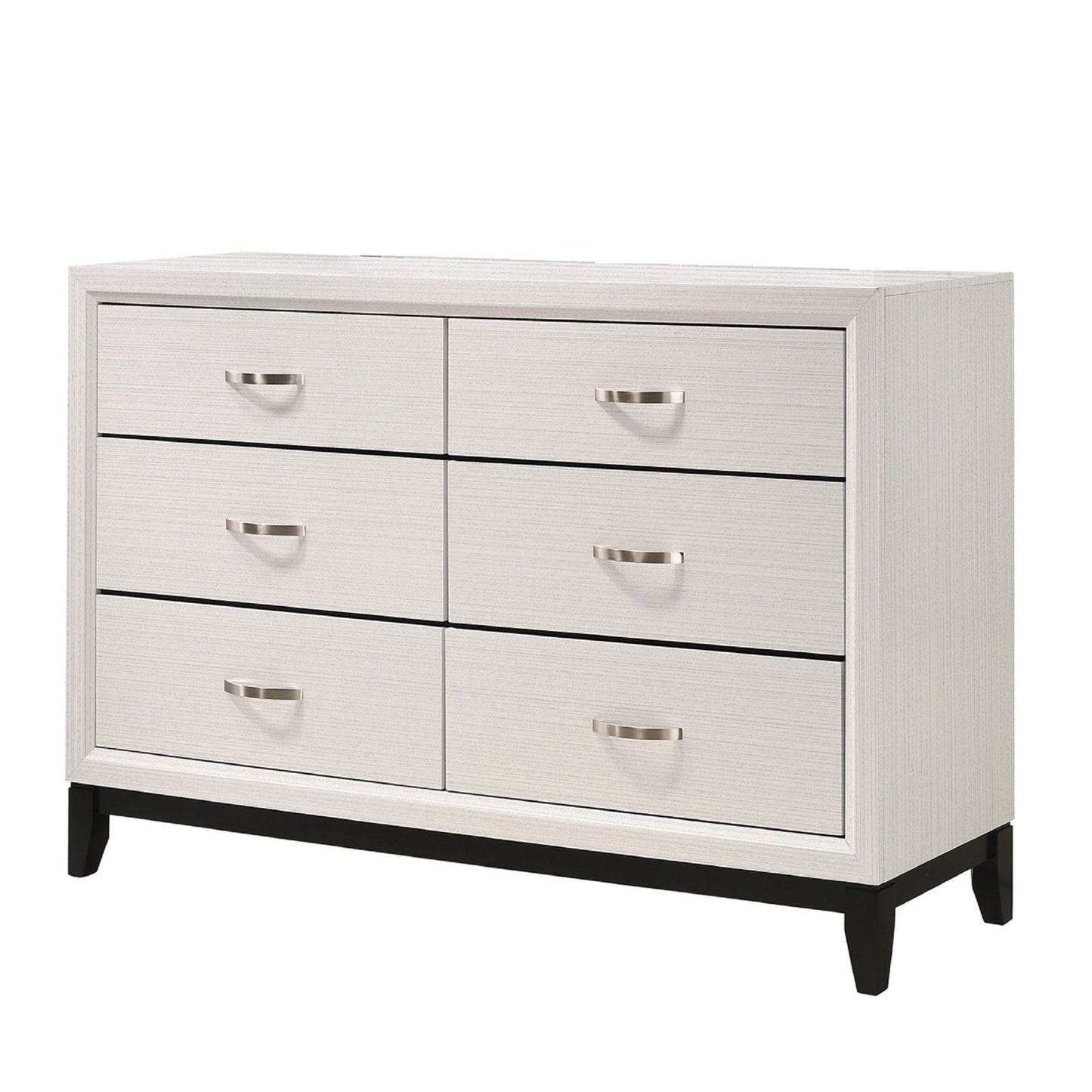 Contemporary 6 Drawer Dresser With Handles