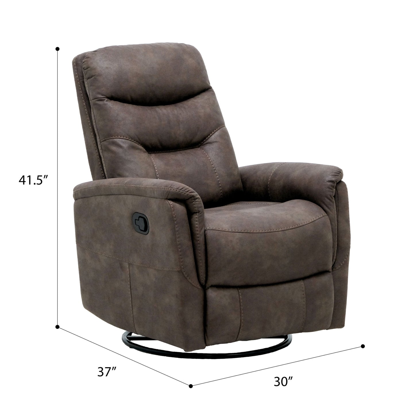 Ergonomic Shape Swivel Gliding Recliner