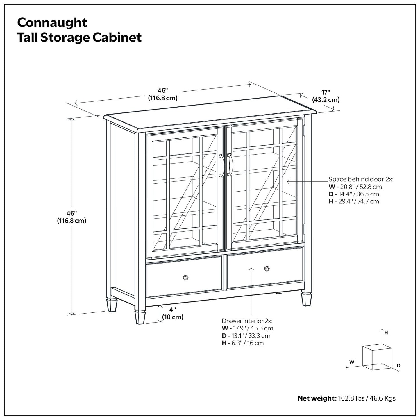 Connaught - Tall Storage Cabinet