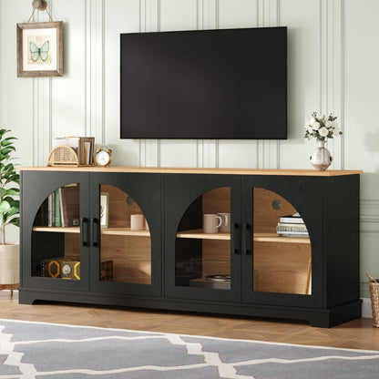 TV Stand With Semi Arched Doors