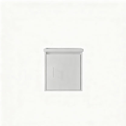 20" Floating Bathroom Vanity Combo With Wall Cabinet, Ceramic Sink & Soft Close Doors - White