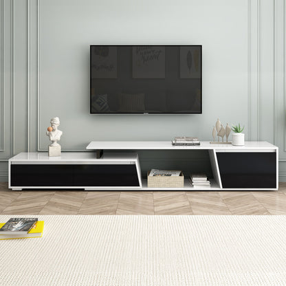Minimalist Rectangle Extendable TV Cabinet With 2 Drawers And 1 Cabinet
