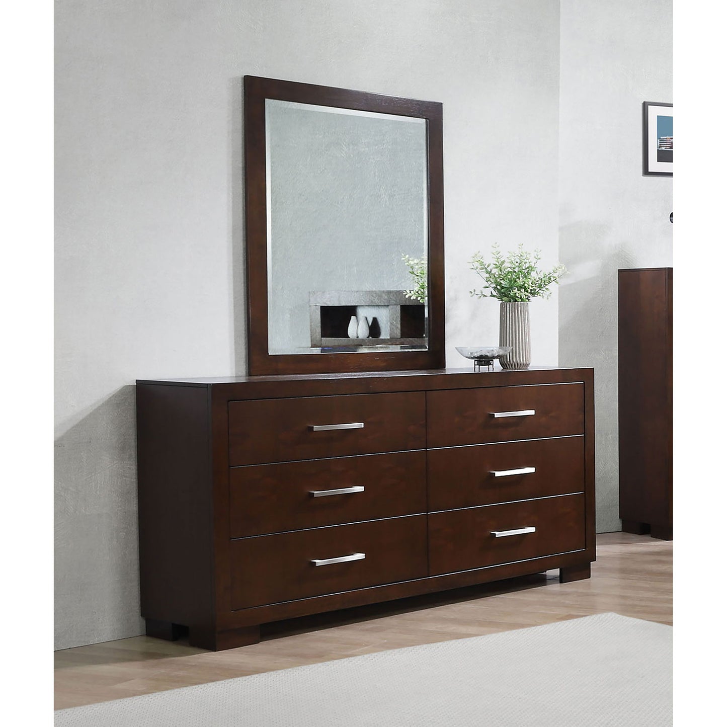 Polk - 6 Drawer Dresser With Mirror