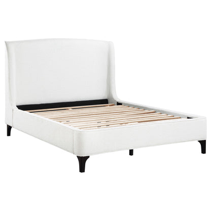Theodore - Eastern King Wingback Bed - Ivory