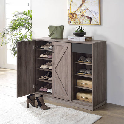 Toski - Shoe Cabinet - Rustic Gray Oak
