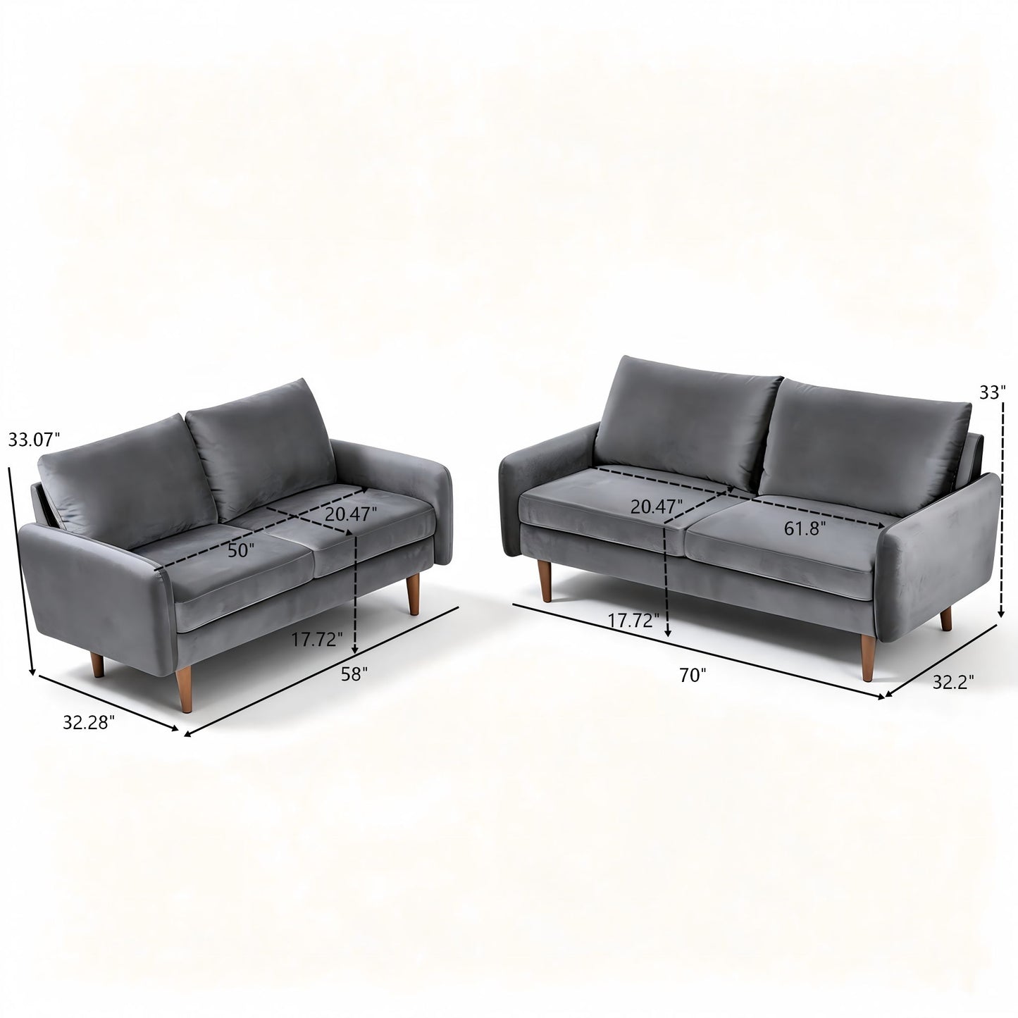 Kent - Sofa & Loveseat Set