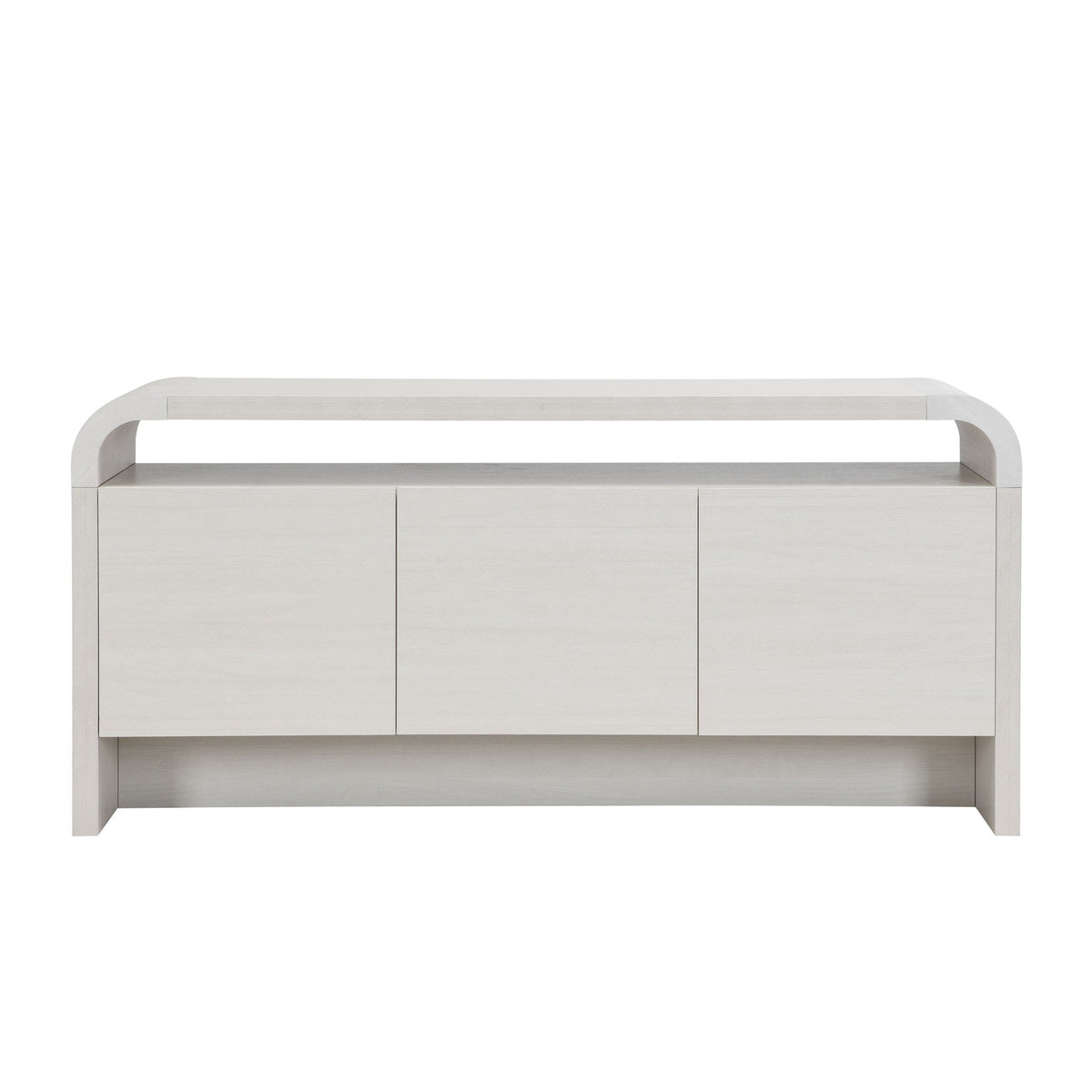 Arlo - Waterfall Sideboard Cabinet With Open Shelf And Hidden Storage